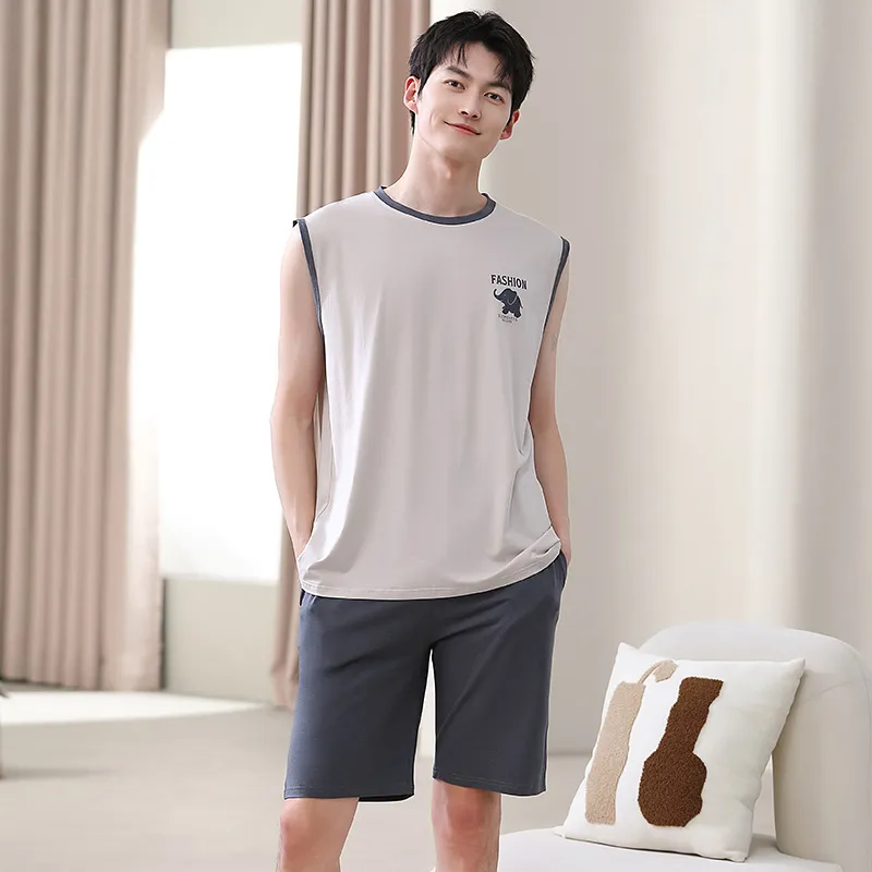 ROMANTIC·SPRING Pajama Set Men's Image Color-1