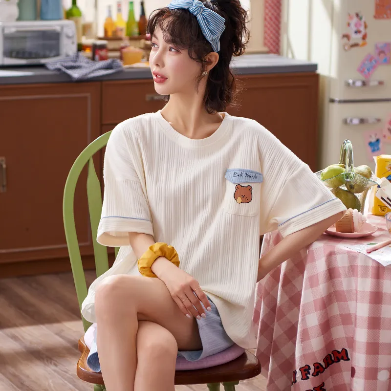 ROMANTIC·SPRING Pajama Set Women's Image Color-4
