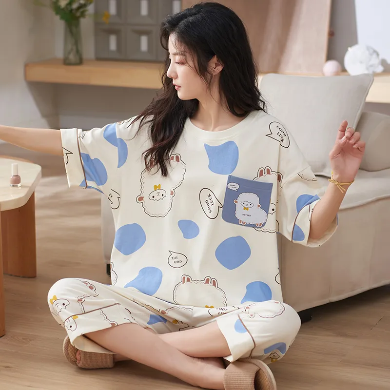 ROMANTIC·SPRING Pajama Set Women's Image Color-1
