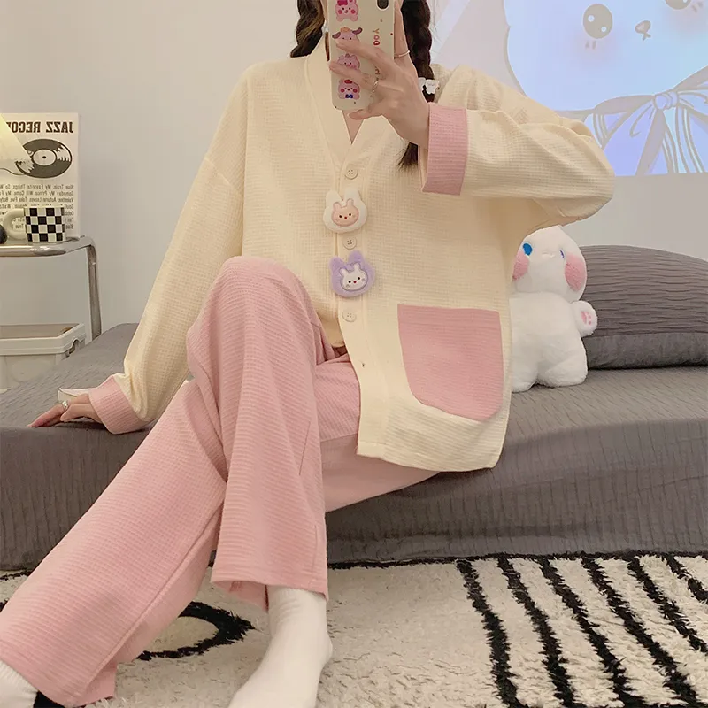 ROMANTIC·SPRING Pajama Set Women's Image Color-2