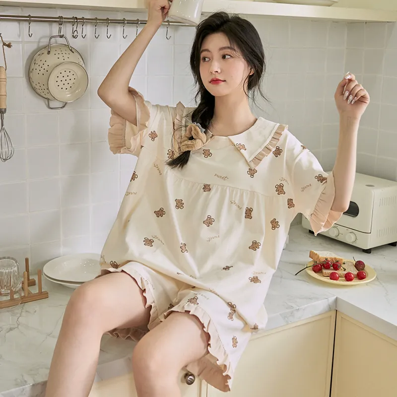 ROMANTIC·SPRING Pajama Set Women's Image Color-2