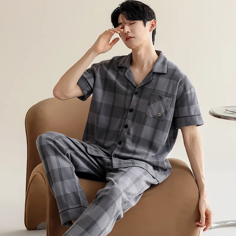 ROMANTIC·SPRING Pajama Set Men's Image Color-4