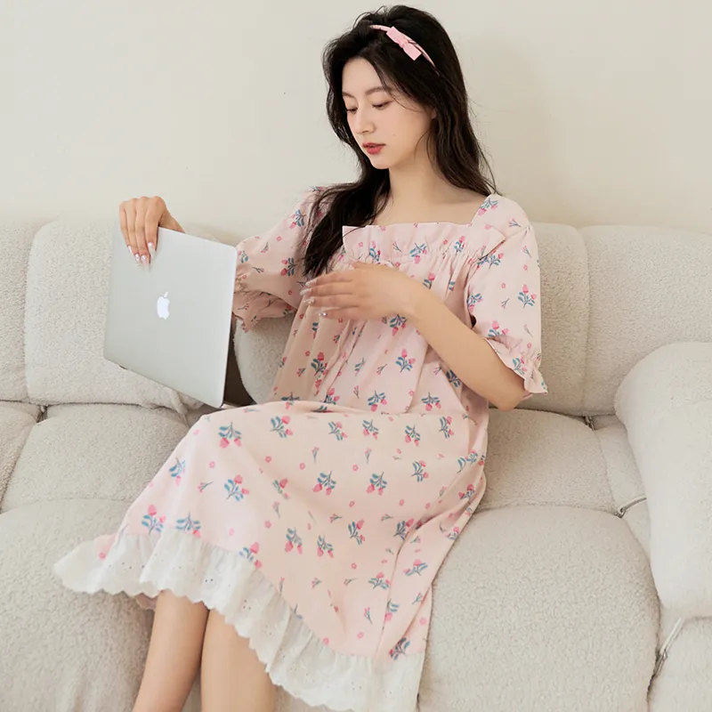 ROMANTIC·SPRING Nightgown Women's Image Color-2
