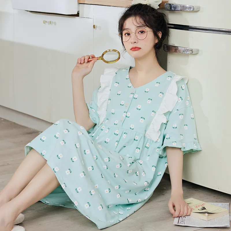 ROMANTIC·SPRING Nightgown Women's Image Color-2