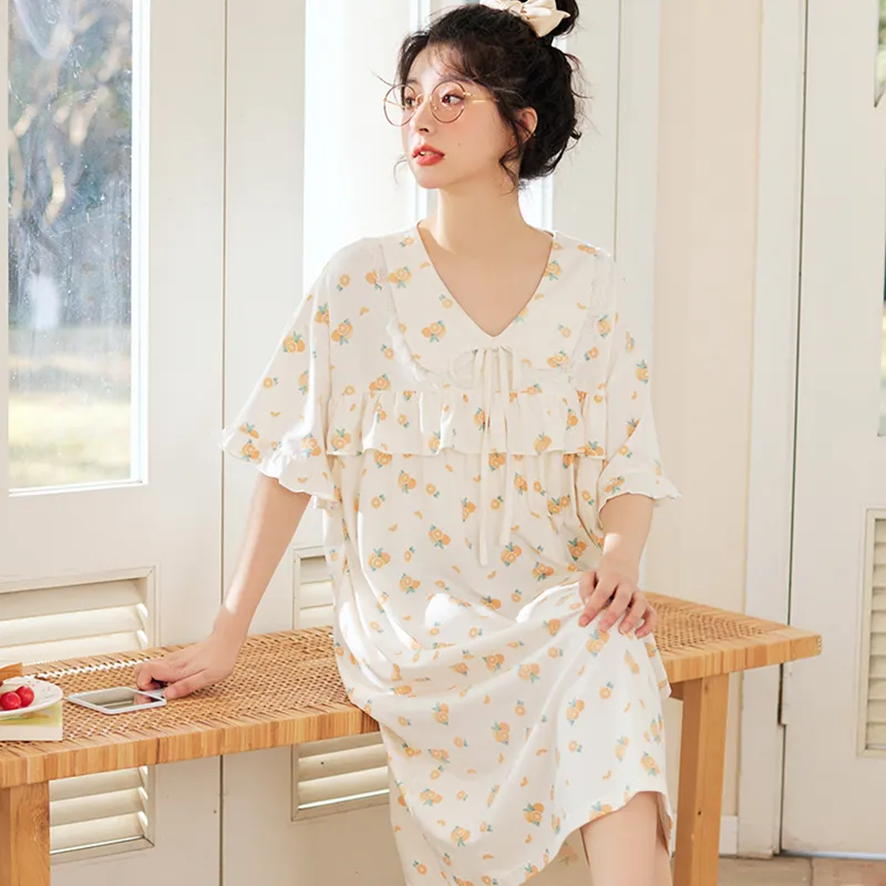 ROMANTIC·SPRING Nightgown Women's Image Color-4