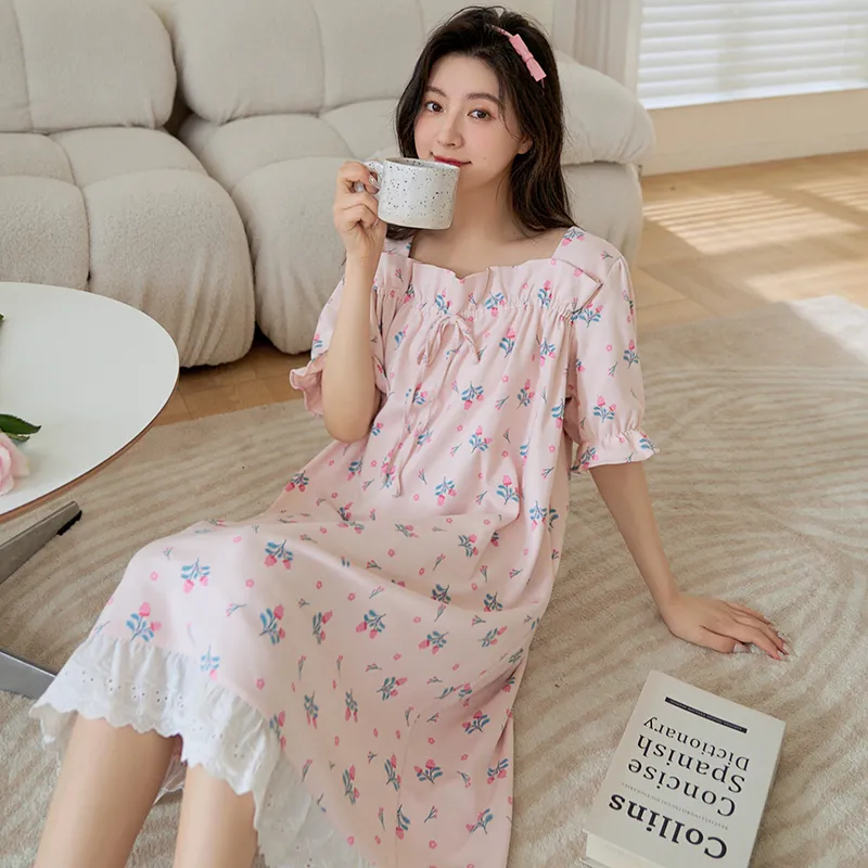 ROMANTIC·SPRING Nightgown Women's Image Color-5