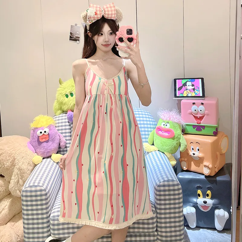 ROMANTIC·SPRING Nightgown Women's Image Color-5