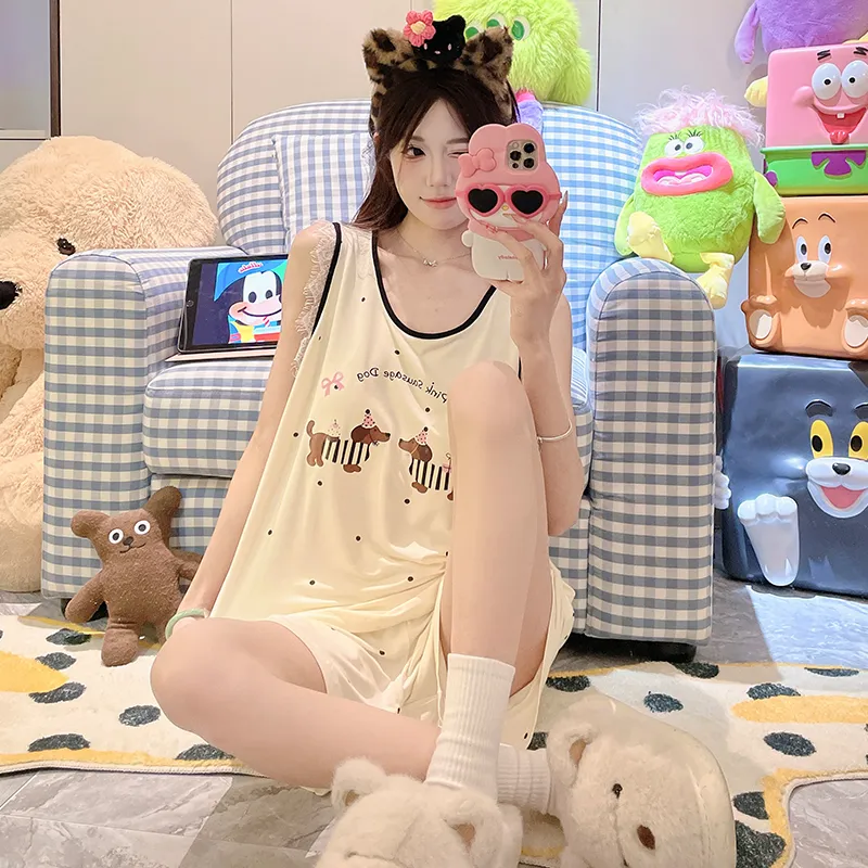 ROMANTIC·SPRING Pajama Set Women's Image Color-3