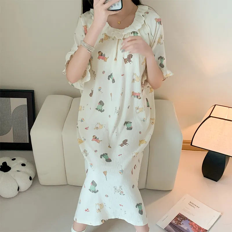 ROMANTIC·SPRING Nightgown Women's Image Color-4