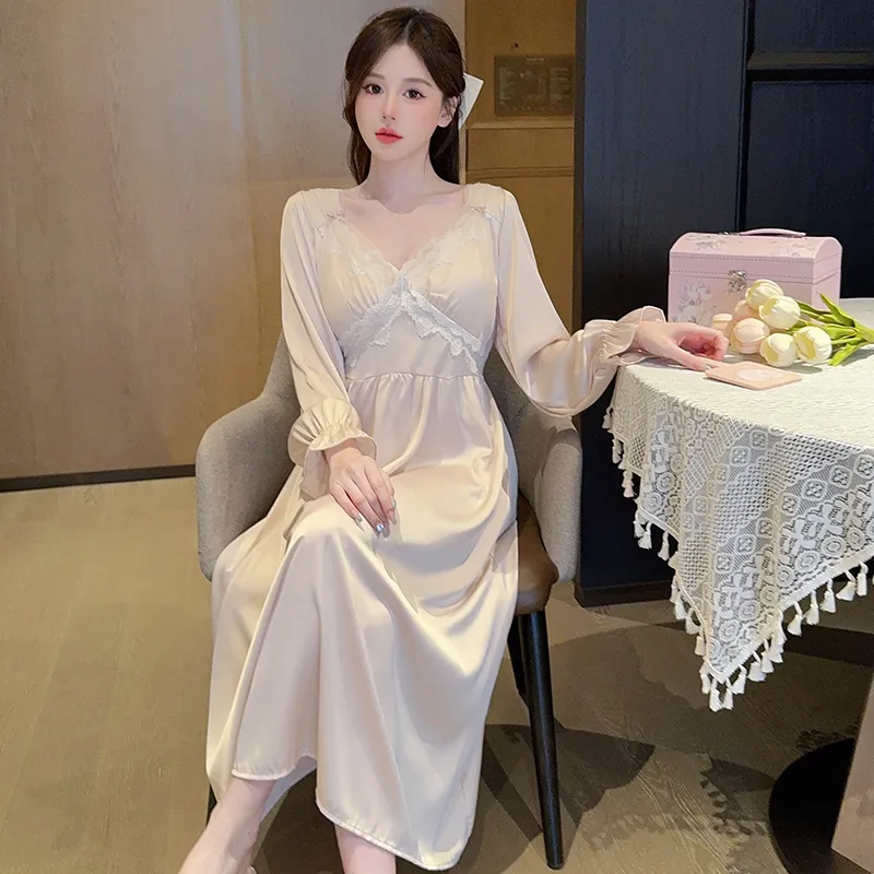 ROMANTIC·SPRING Nightgown Women's-3