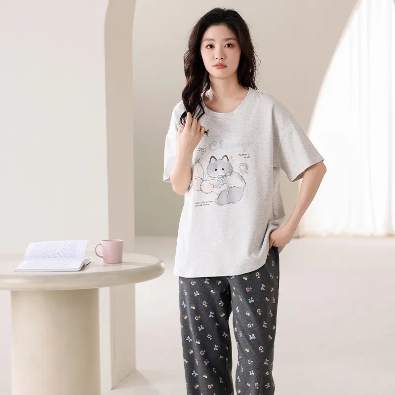 ROMANTIC·SPRING Pajama Set Women's Image Color-3