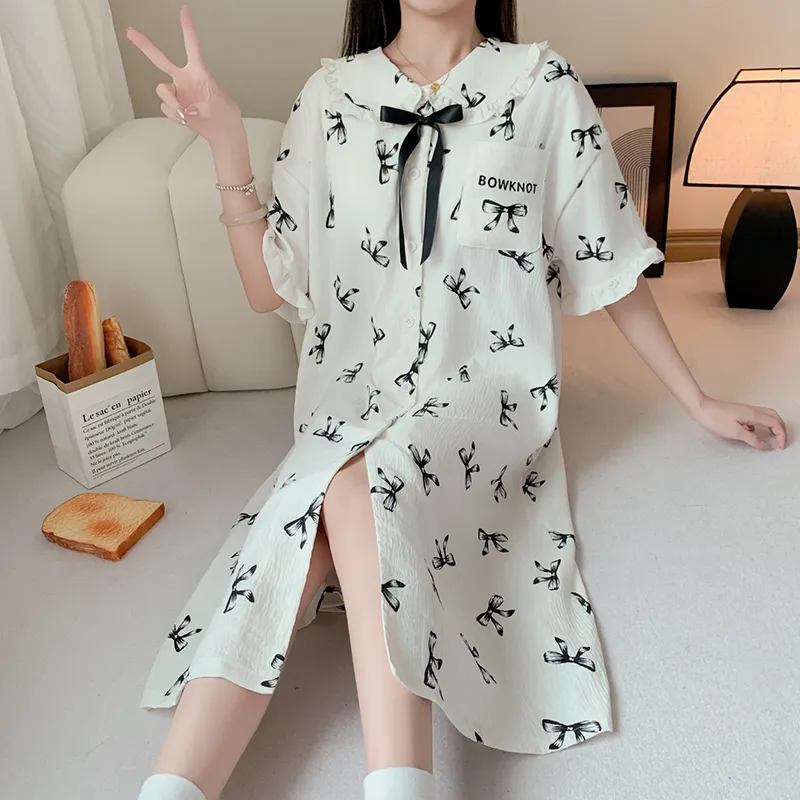 ROMANTIC·SPRING Nightgown Women's Image Color-4