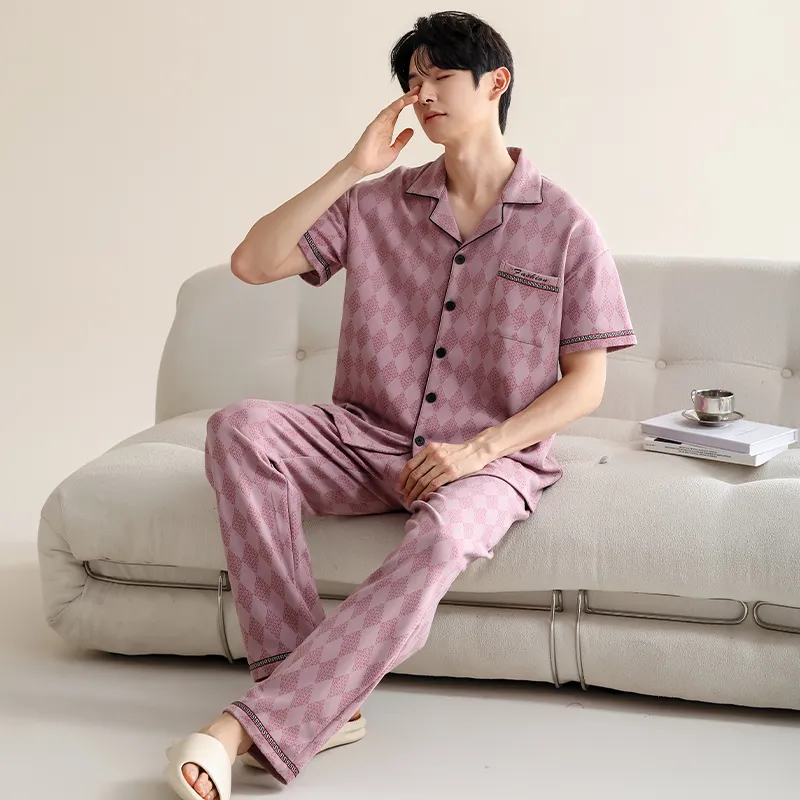 ROMANTIC·SPRING Pajama Set Men's Image Color-5