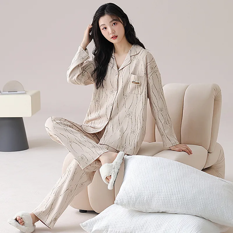 ROMANTIC·SPRING Pajama Set Women's Image Color-2