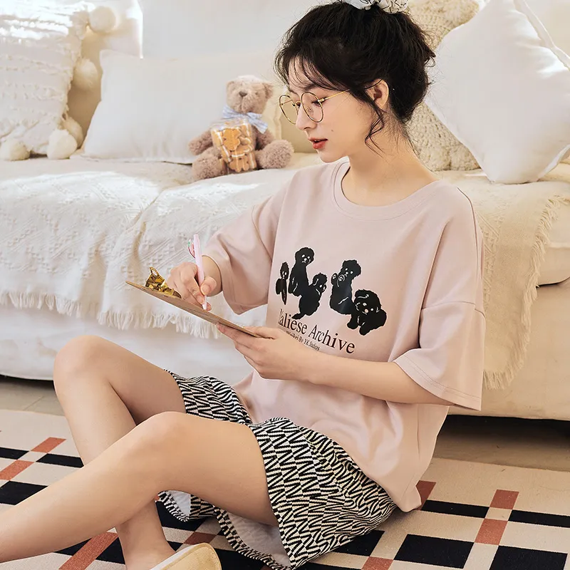 ROMANTIC·SPRING Pajama Set Women's Image Color-4