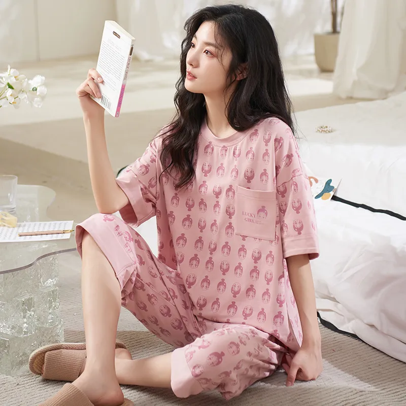 ROMANTIC·SPRING Pajama Set Women's Image Color-2