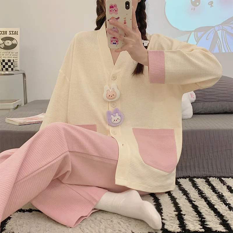 ROMANTIC·SPRING Pajama Set Women's Image Color-3
