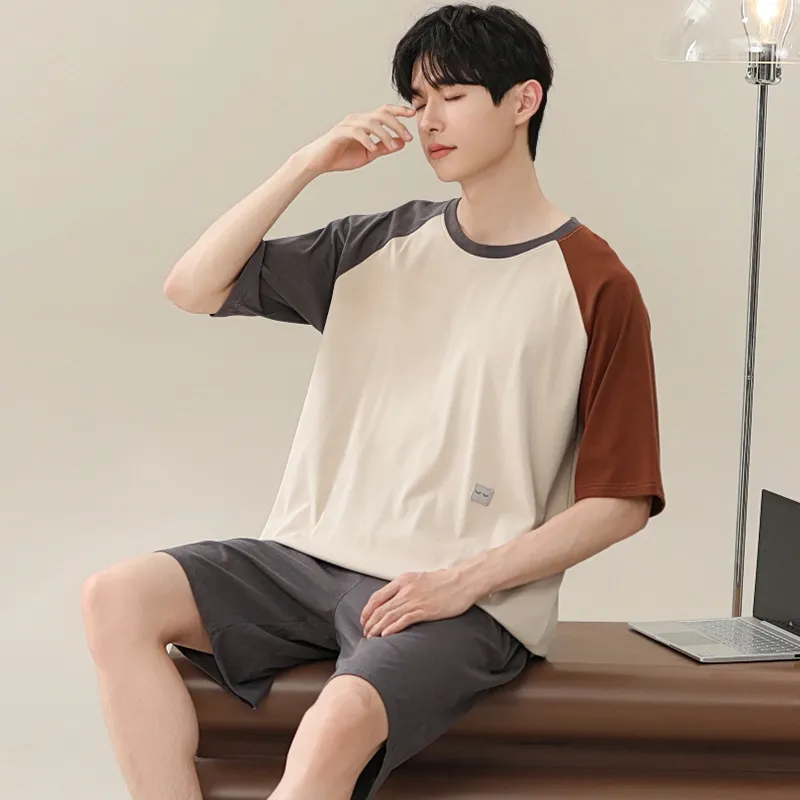 ROMANTIC·SPRING Pajama Set Men's Image Color-4
