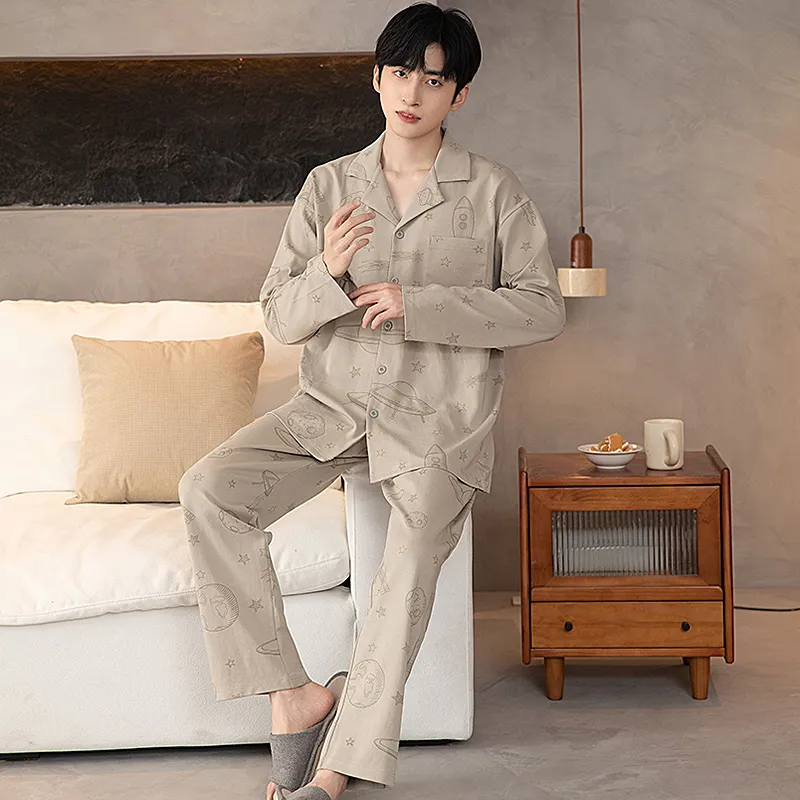 ROMANTIC·SPRING Pajama Set Men's Image Color-1