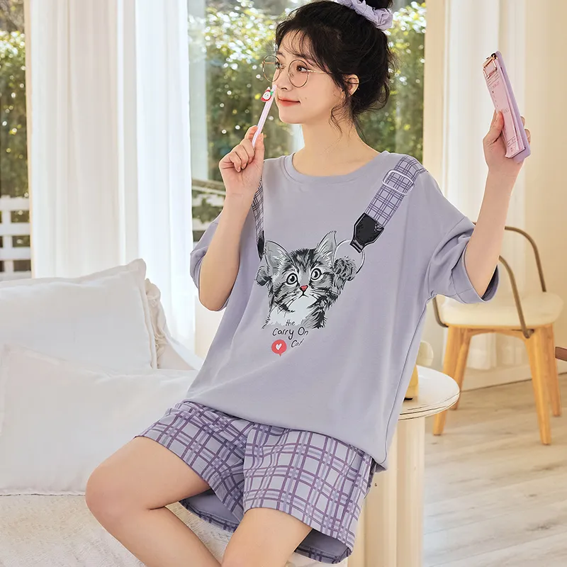 ROMANTIC·SPRING Pajama Set Women's Image Color-3