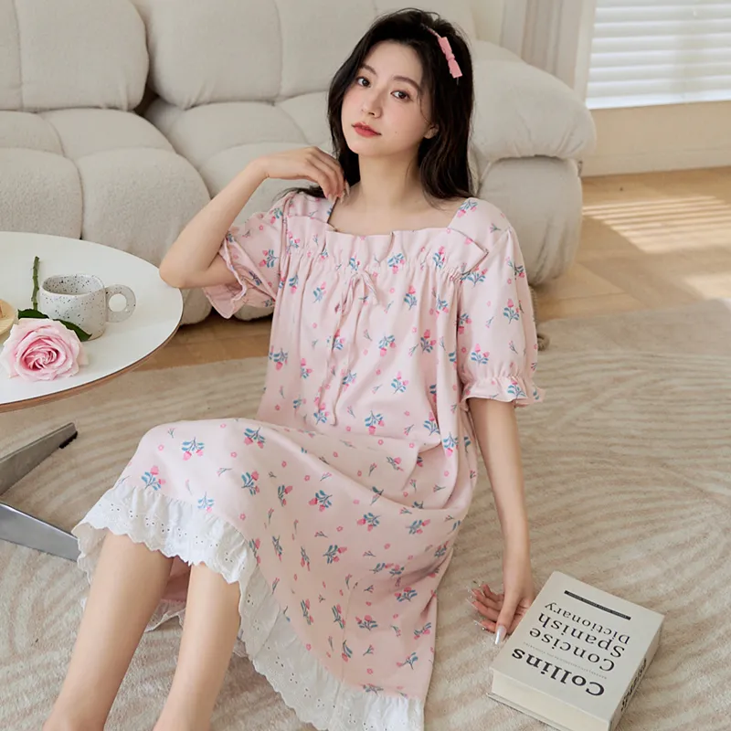 ROMANTIC·SPRING Nightgown Women's Image Color-4