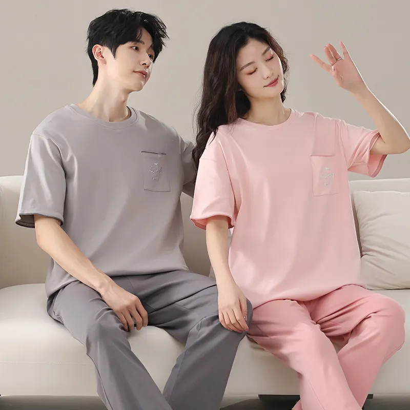 ROMANTIC·SPRING Pajama Set Unisex Image Color-10