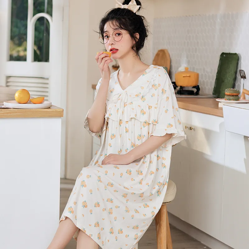 ROMANTIC·SPRING Nightgown Women's Image Color-7