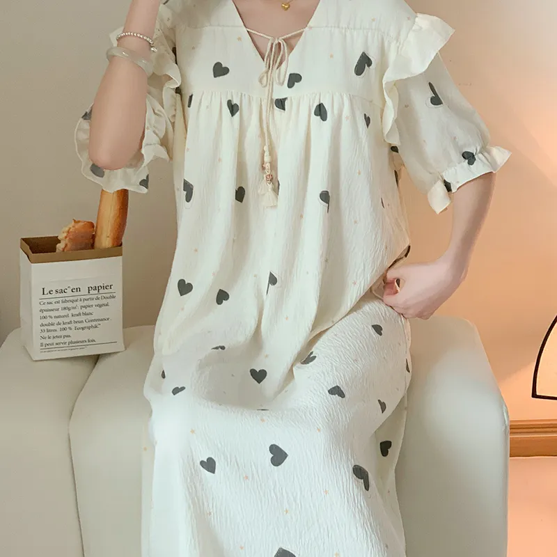 ROMANTIC·SPRING Nightgown Women's Image Color-4