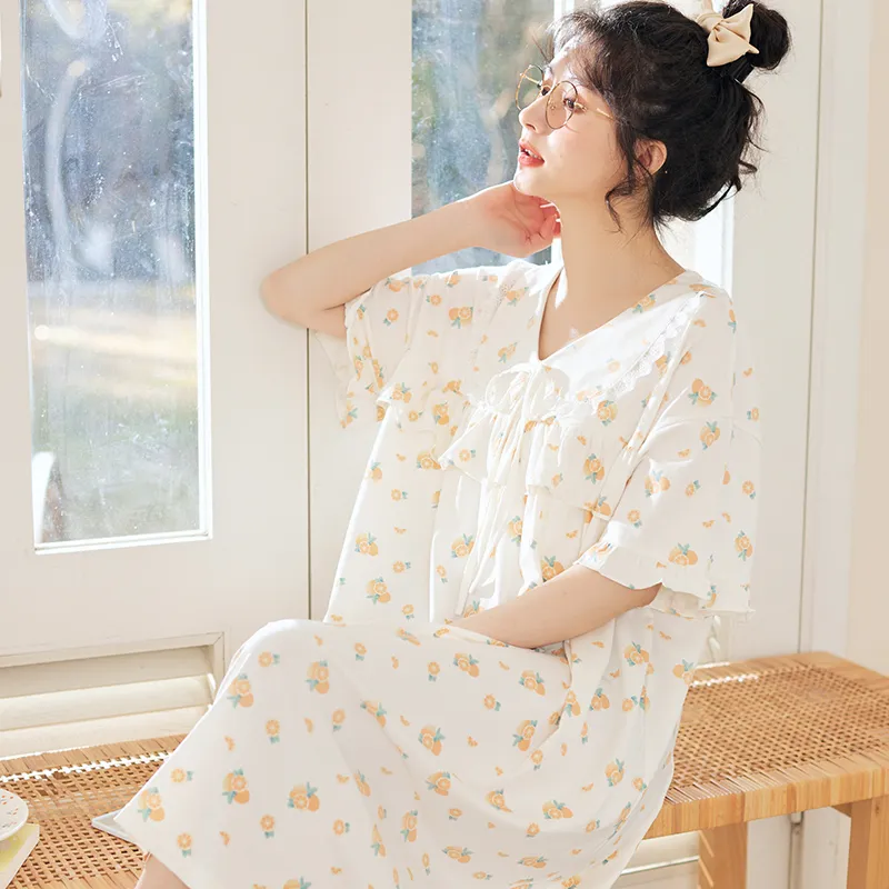 ROMANTIC·SPRING Nightgown Women's Image Color-5