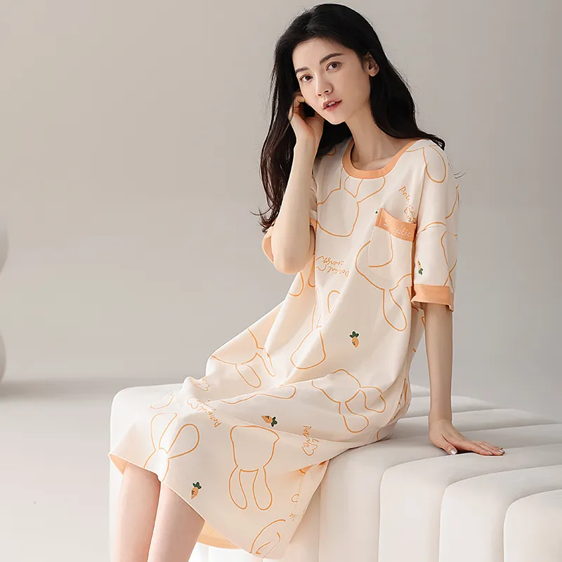 ROMANTIC·SPRING Nightgown Women's Image Color-2