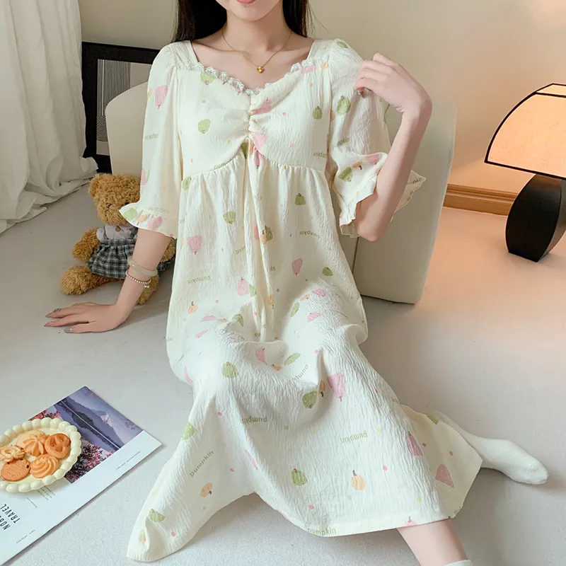 ROMANTIC·SPRING Nightgown Women's Image Color-4