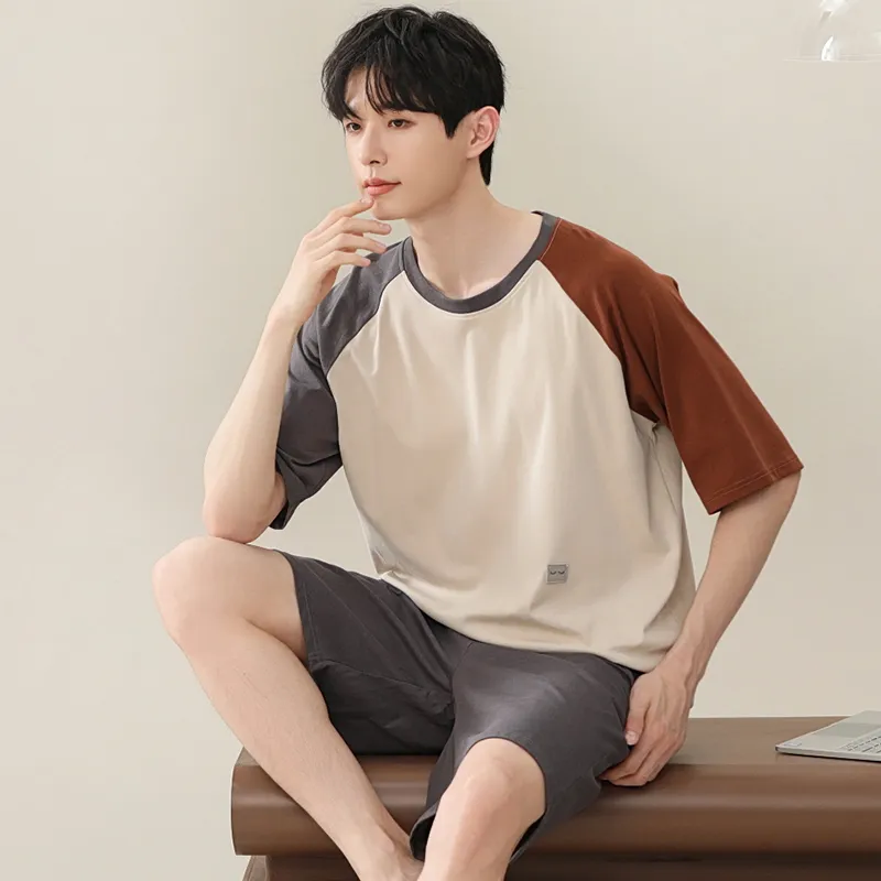 ROMANTIC·SPRING Pajama Set Men's Image Color-5