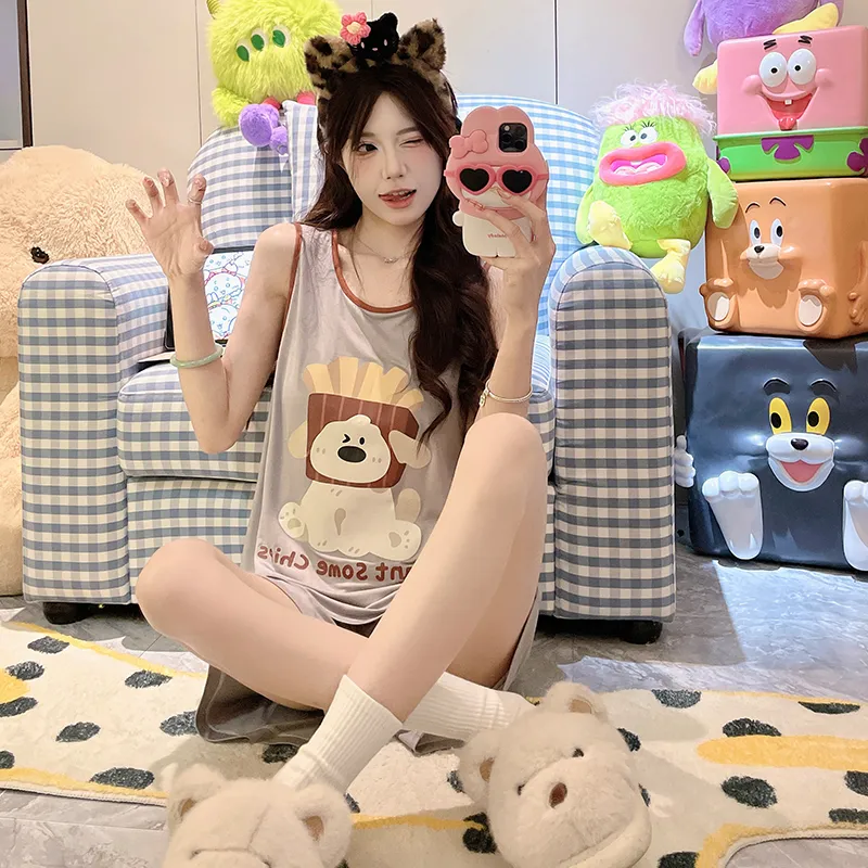 ROMANTIC·SPRING Pajama Set Women's Image Color-4