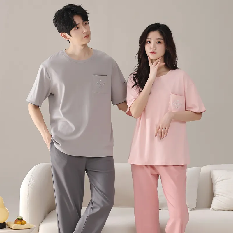 ROMANTIC·SPRING Pajama Set Unisex Image Color-4