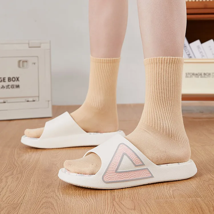 PEAK State Pole Classic Drag Quiet Slip Resistant Abrasion Resistant Slide Slippers Men's Canvas White Powder-5