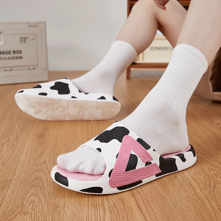 PEAK State Pole Classic Drag Slip Resistant Abrasion Resistant Cushioning Slide Slippers Unisex Black White Pink-6