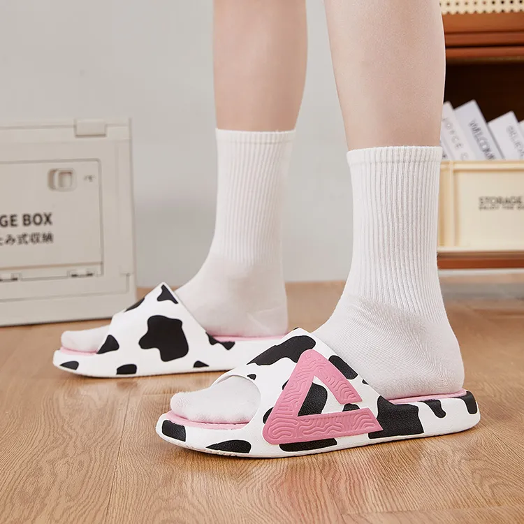 PEAK State Pole Classic Drag Slip Resistant Abrasion Resistant Cushioning Slide Slippers Unisex Black White Pink-4