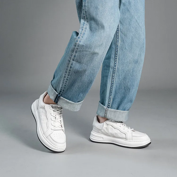 Anthony Miles Slip Resistant Height Increasing Low Top Skateboard Shoes Men's-19