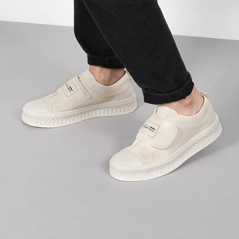 Anthony Miles Stylish Skateboarding Shoes Men's White-6