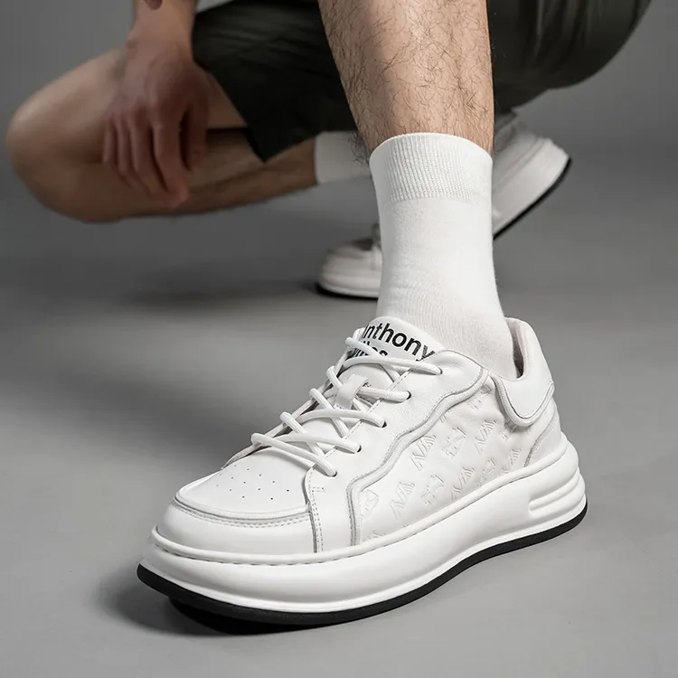 Anthony Miles Slip Resistant Height Increasing Low Top Skateboard Shoes Men's-17