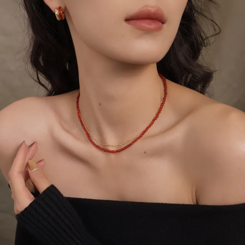Arsis Copper Alloy Necklaces Unisex Gold/Silver-7