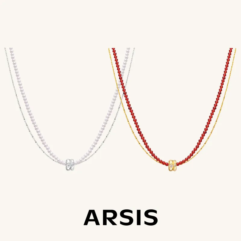Arsis Copper Alloy Necklaces Unisex Gold/Silver-1