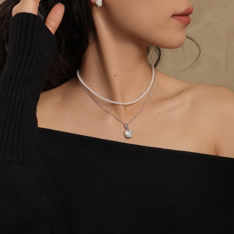 Arsis Copper Alloy Necklaces Unisex Gold Silver Two Tone-3