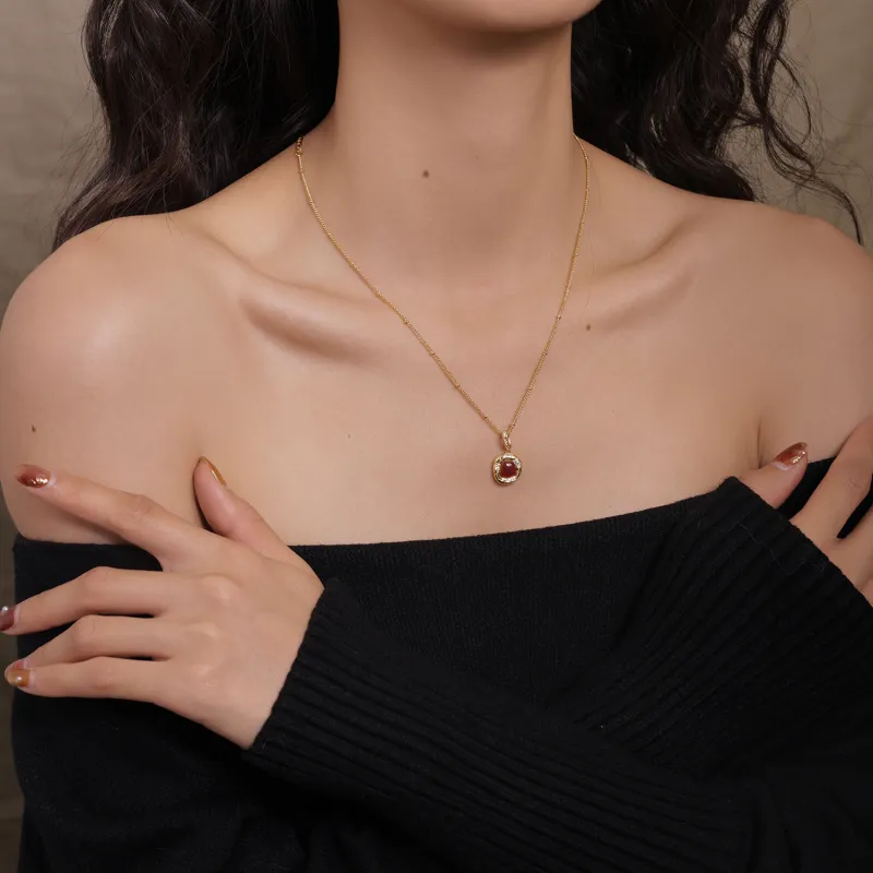 Arsis Copper Alloy Necklaces Unisex Gold Silver Two Tone-6