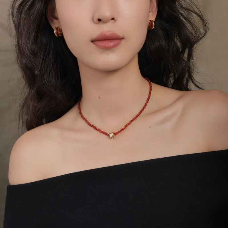 Arsis Copper Alloy Necklaces Unisex Gold/Silver-6