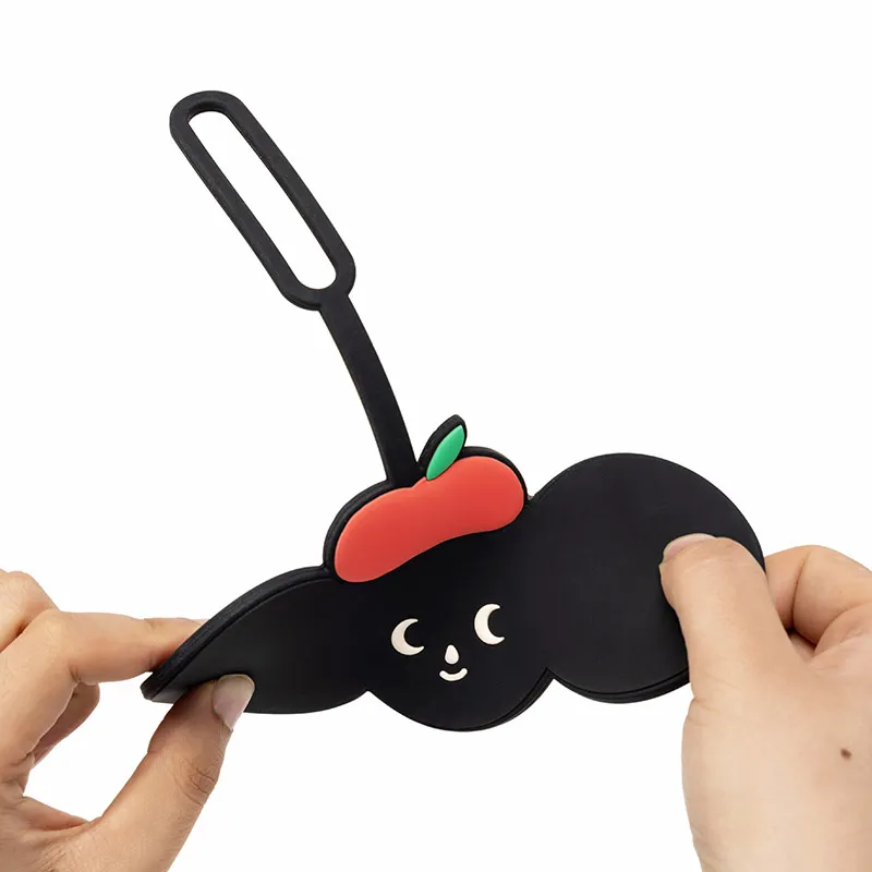 Bromen TYAKASHA Collaboration Silicone Material Luggage Tag Black Oring-6