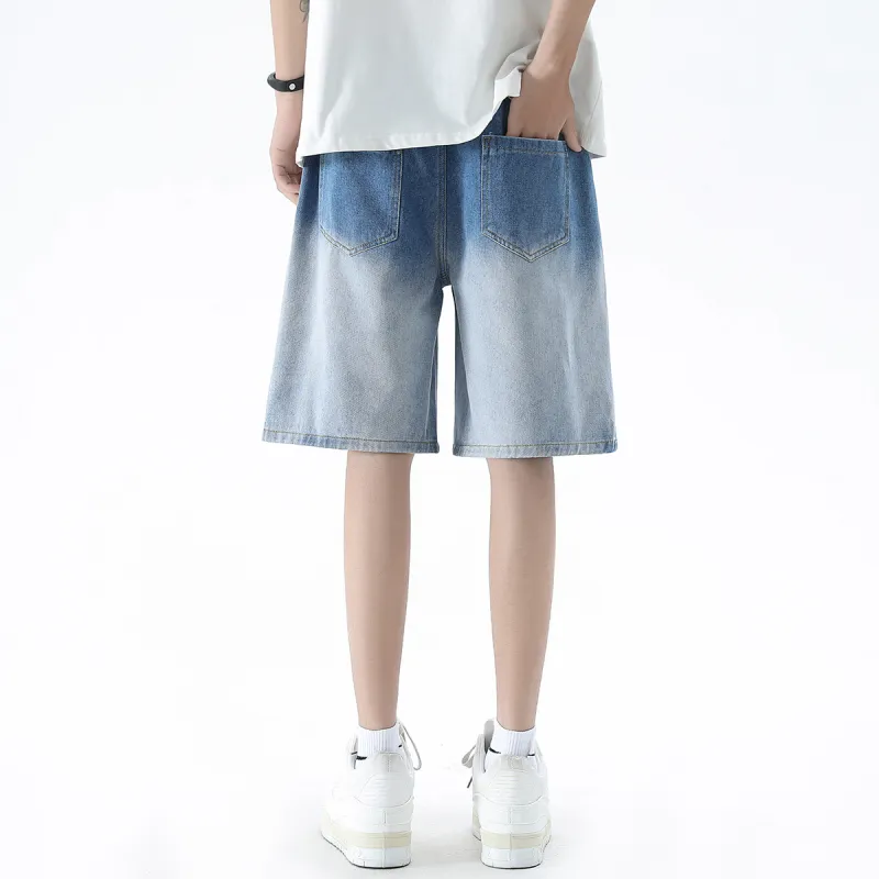 R.super Denim Shorts Unisex-5