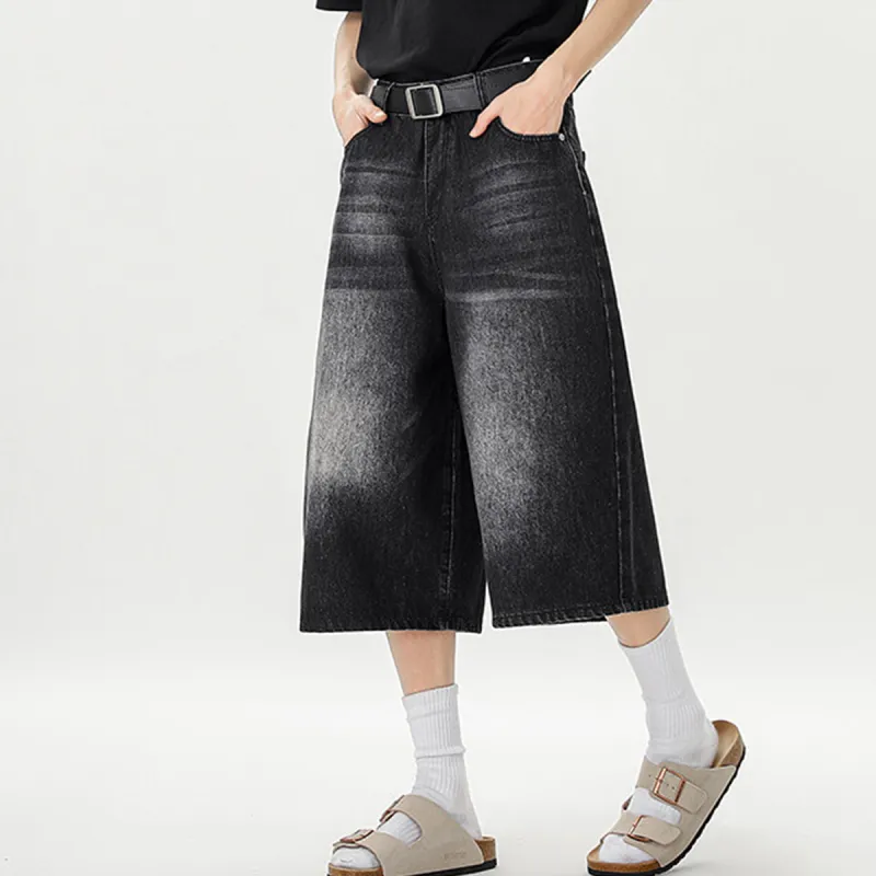 R.super Denim Shorts Unisex-4