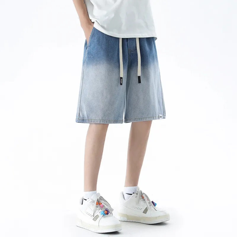 R.super Denim Shorts Unisex-4