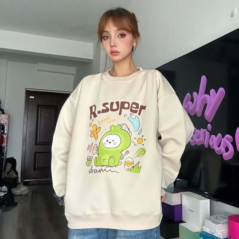R.super X Monster Letter Co branded Series Sweatshirts Unisex-11